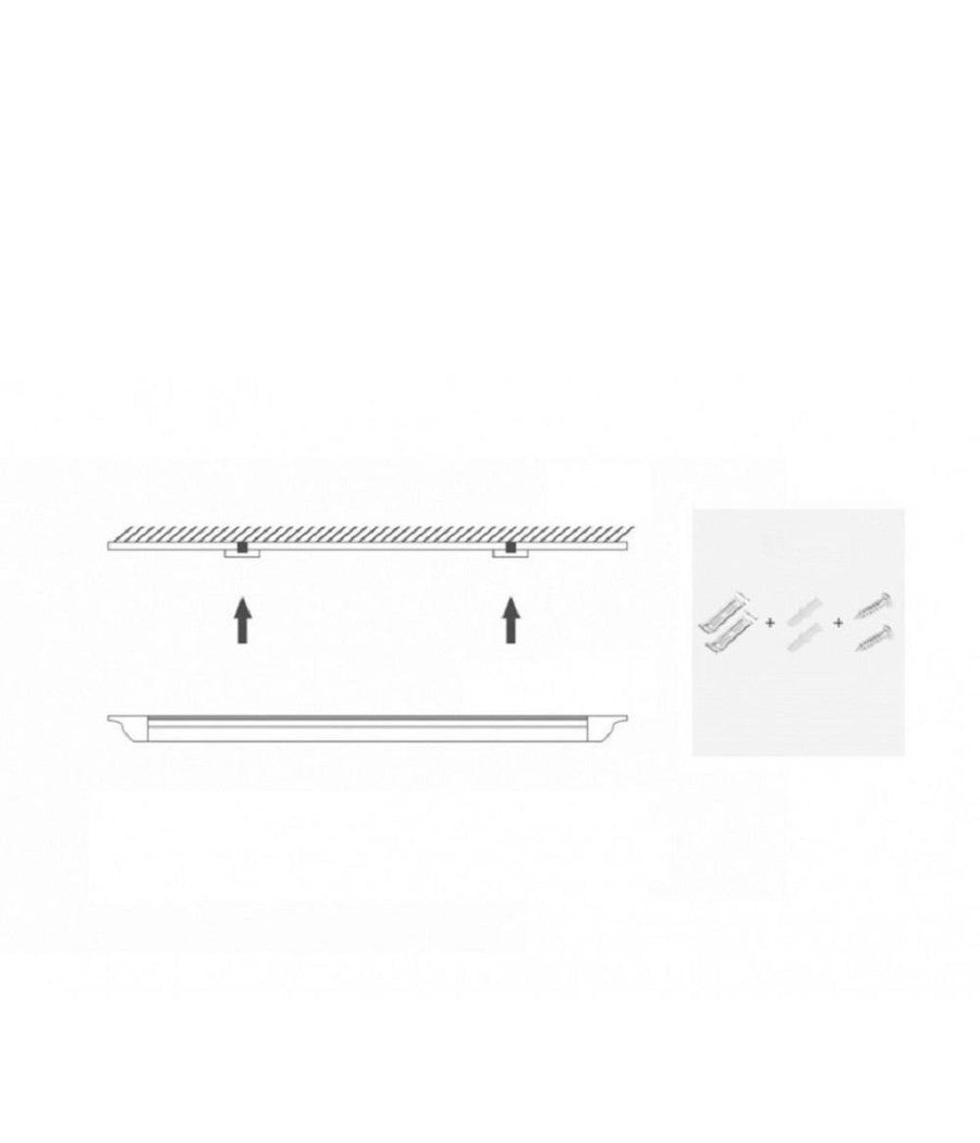 Plafoniera Led Slim 40 W 90 Cm Sottopensile Ripiani Luce Calda Fredda Naturale         