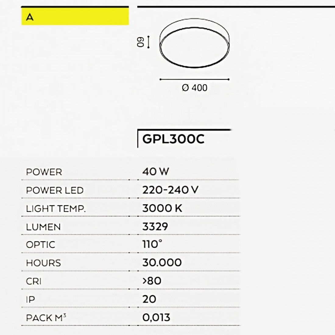 Plafoniera moderna gea led biham r gpl300c led lampada soffitto alluminio metacrilato