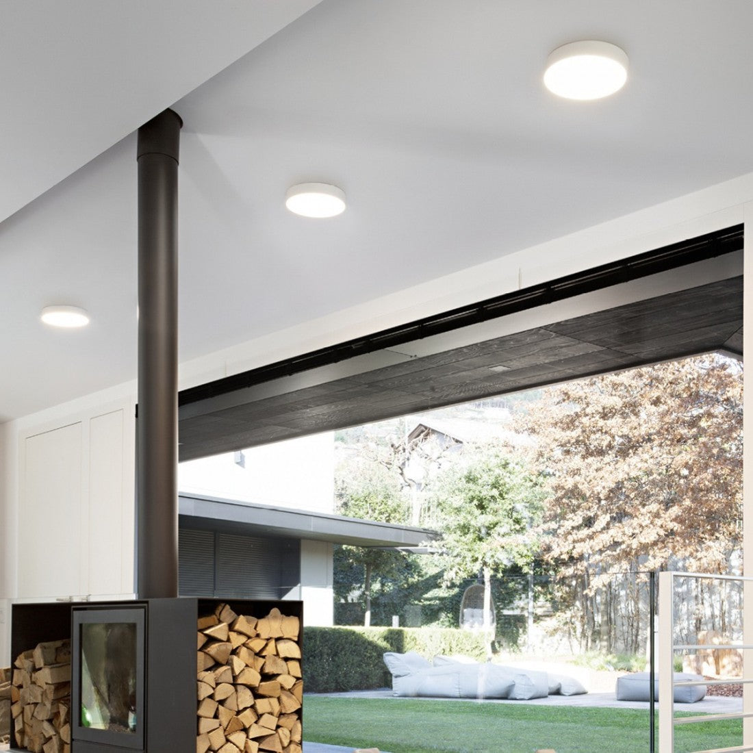 Plafoniera moderna gea led cloe 35 gpl260c led alluminio lampada soffitto