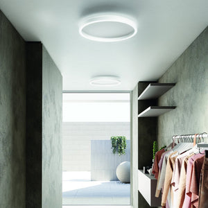 Plafoniera moderna gea luce aela pp b led alluminio metacrilato lampada soffitto