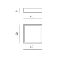 Plafoniera moderna gea luce aoi pp b led alluminio metacrilato lampada soffitto