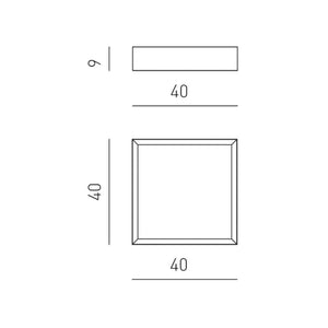 Plafoniera moderna gea luce aoi pp b led alluminio metacrilato lampada soffitto