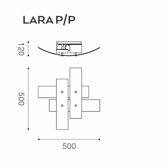 Plafoniera moderna gea luce lara pp e27 led vetro lampada soffitto, vetro foglia oro