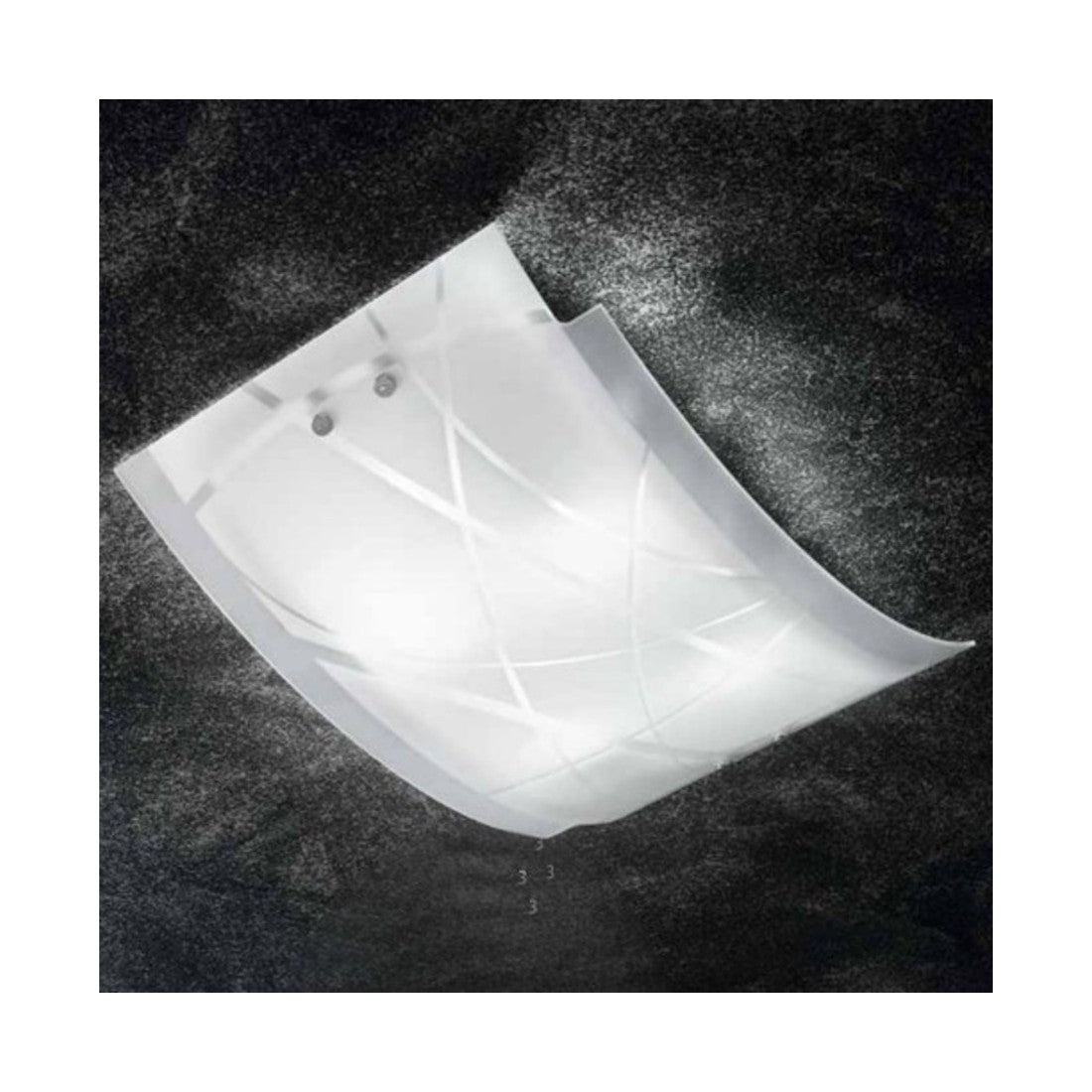 Plafoniera moderna gea luce nereide pp e27 led vetro lampada soffitto