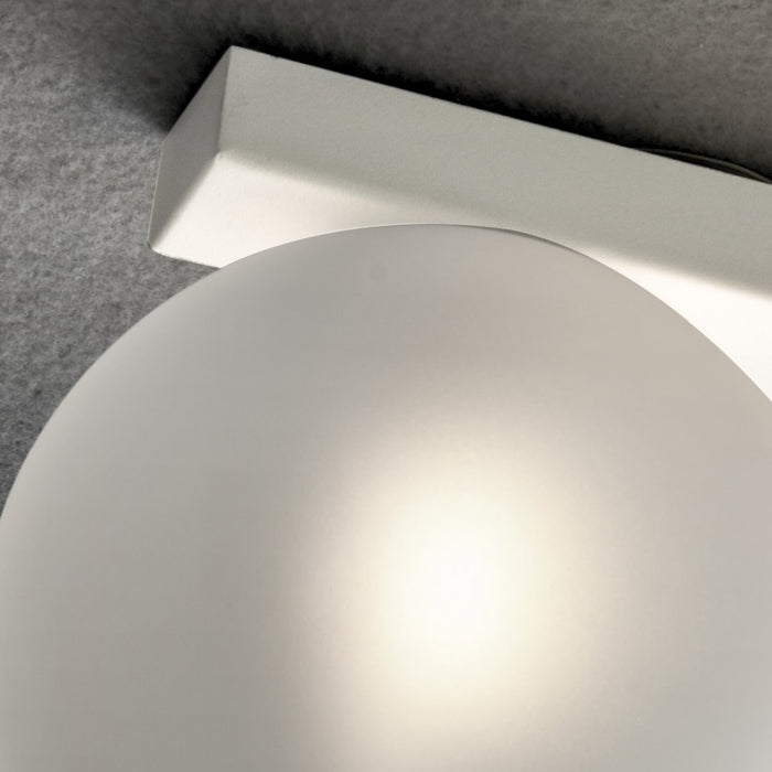 Plafoniera moderna illuminando pallina palli4bnst g9 led vetro lampada soffitto