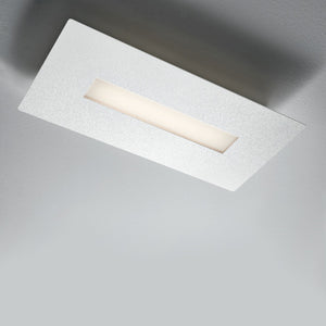 Plafoniera moderna illuminando thor pl re p led lampada soffitto parete metallo bianco rettangolare interni 16w 3000°k