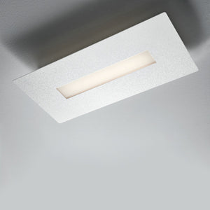 Plafoniera moderna illuminando thor pl re p led lampada soffitto parete metallo bianco rettangolare interni 16w 3000°k