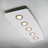 Plafoniera moderna illuminando demetra deme5slbnsb gx53 led metallo parete soffitto