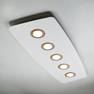 Plafoniera moderna illuminando demetra deme5slbnsb gx53 led metallo parete soffitto