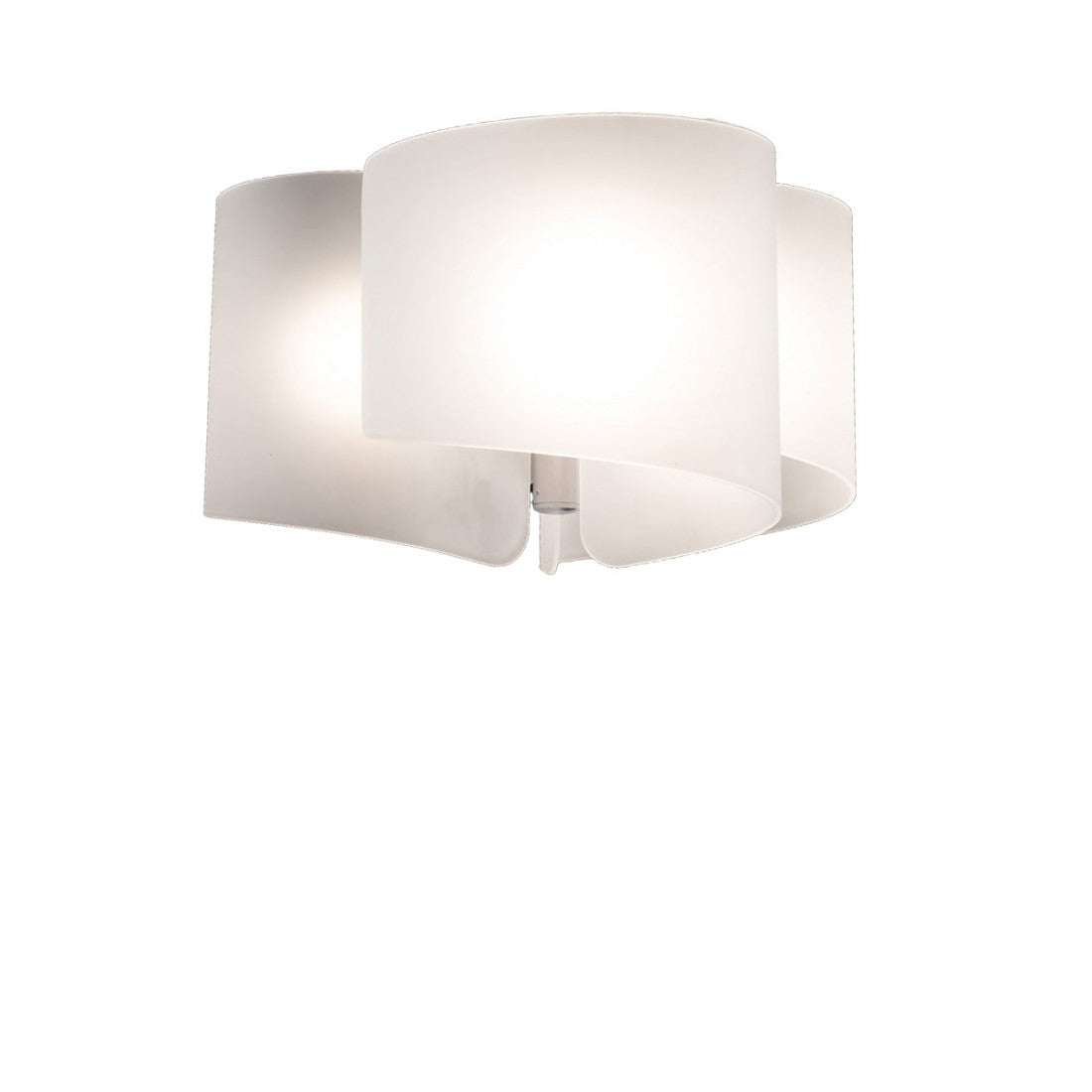 Plafoniera moderna selene illuminazione papiro 0374 3 053 e27 led vetro lampada soffitto