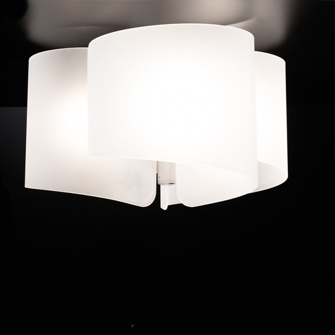 Plafoniera moderna selene illuminazione papiro 0374 3 053 e27 led vetro lampada soffitto