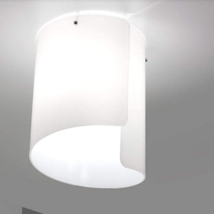 Plafoniera moderna selene illuminazione papiro 0386 053 e27 led vetro lampada soffitto