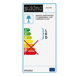 Plafoniera moderna selene illuminazione vultur 1022e 1025e e27 led acciaio lampada soffitto, finitura metallo foglia oro