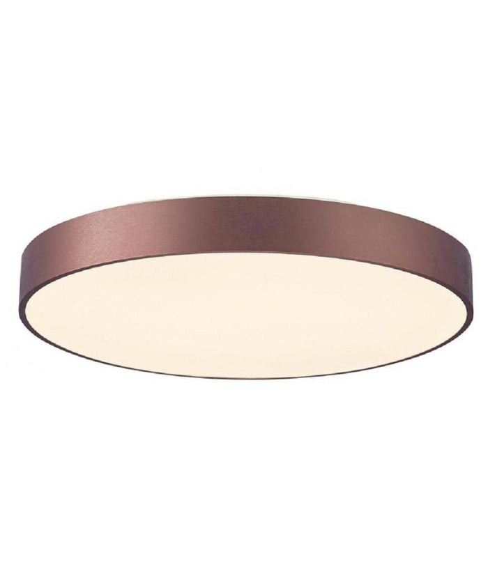 Plafoniera Moderna Tonda Led 65w Cct 3000k 4000k Lampada Soffitto Muro Luce 60cm  Marrone       