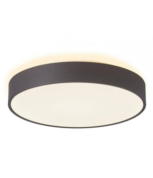 Plafoniera Moderna Tonda Led 65w Cct 3000k 4000k Lampada Soffitto Muro Luce 60cm  Nero       