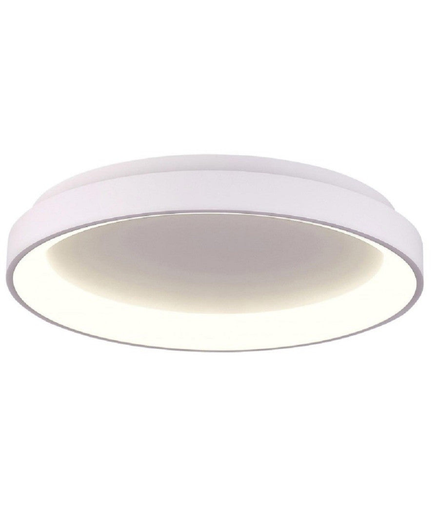 Plafoniera Moderna Tonda Led Cct 42w 3000k 4000k Luce Soffitto Lampada Muro 58cm         