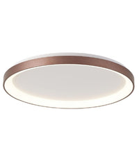 Plafoniera Moderna Tonda Led Cct 42w 3000k 4000k Luce Soffitto Lampada Muro 58cm  Marrone       