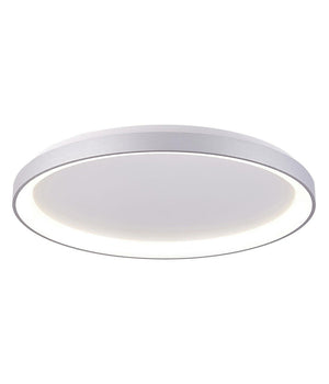 Plafoniera Moderna Tonda Led Cct 60 W 3000k 4000k Soffitto Lampada Parete 80 Cm  Silver       