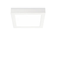 Plafoniera quadrata gea led sham q gfa764 12w led 220v termoplastica lampada soffitto moderna interno, tonalità luce