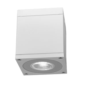 Plafoniera faretto quadrato lampada LED GU10 8W luce vasca doccia sensoriale bagno IP65 230V COLORE BIANCO LUCE 4000K