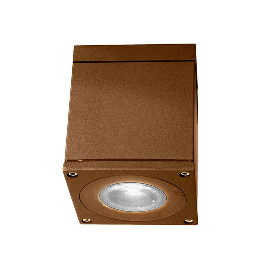 Plafoniera faretto quadrato lampada LED GU10 8W luce vasca doccia sensoriale bagno IP65 230V COLORE CORTEN LUCE 4000K