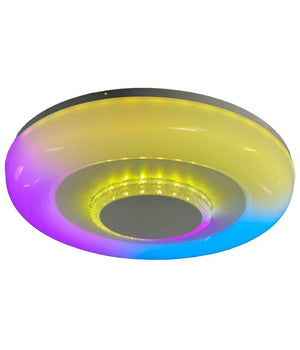 Plafoniera Soffitto Luce Led Rgb Bluetooth Cassa Telecomando Dimmerabile C44-rgb-o         