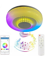 Plafoniera Soffitto Luce Led Rgb Bluetooth Cassa Telecomando Dimmerabile C44-rgb-o         