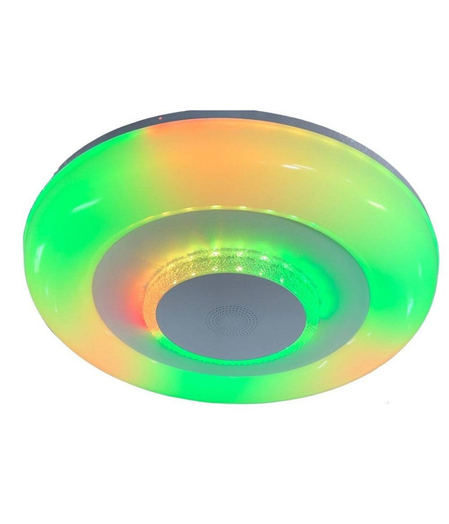 Plafoniera Soffitto Luce Led Rgb Bluetooth Cassa Telecomando Dimmerabile C44-rgb-o         