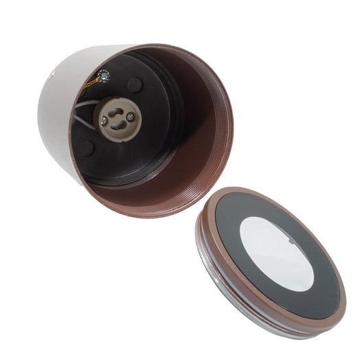 Plafoniera faretto TONDO lampada soffitto LED GU10 6W luce bagno sensoriale IP65 230V COLORE CORTEN RGBW+6000K