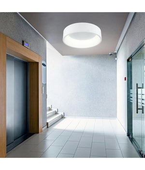 Plafoniera Tonda Lampada Soffitto Parete Led 42w Cct 3000k 4000k Luce 60cm 230v  Bianco       