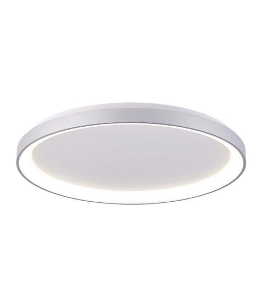 Plafoniera Tonda Moderna Led Cct 30 W Luce 3000k 4000k Soffitto Parete 230v 38cm  Silver       