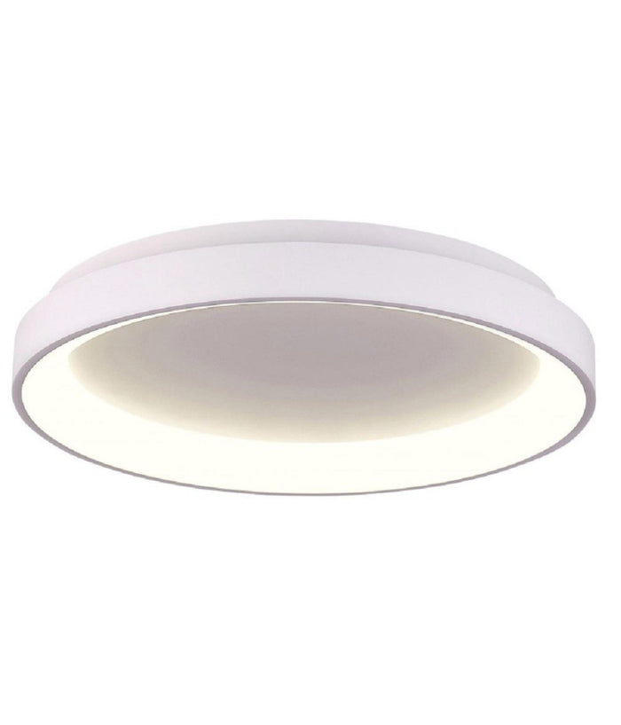 Plafoniera Tonda Moderna Led Cct 30 W Luce 3000k 4000k Soffitto Parete 230v 38cm  Bianco       