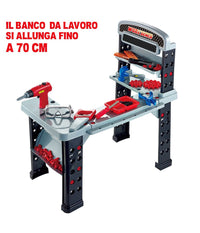 Playset Attrezzi Da Lavoro Giocattolo Bambini Banco Estensibile Con Trapano         