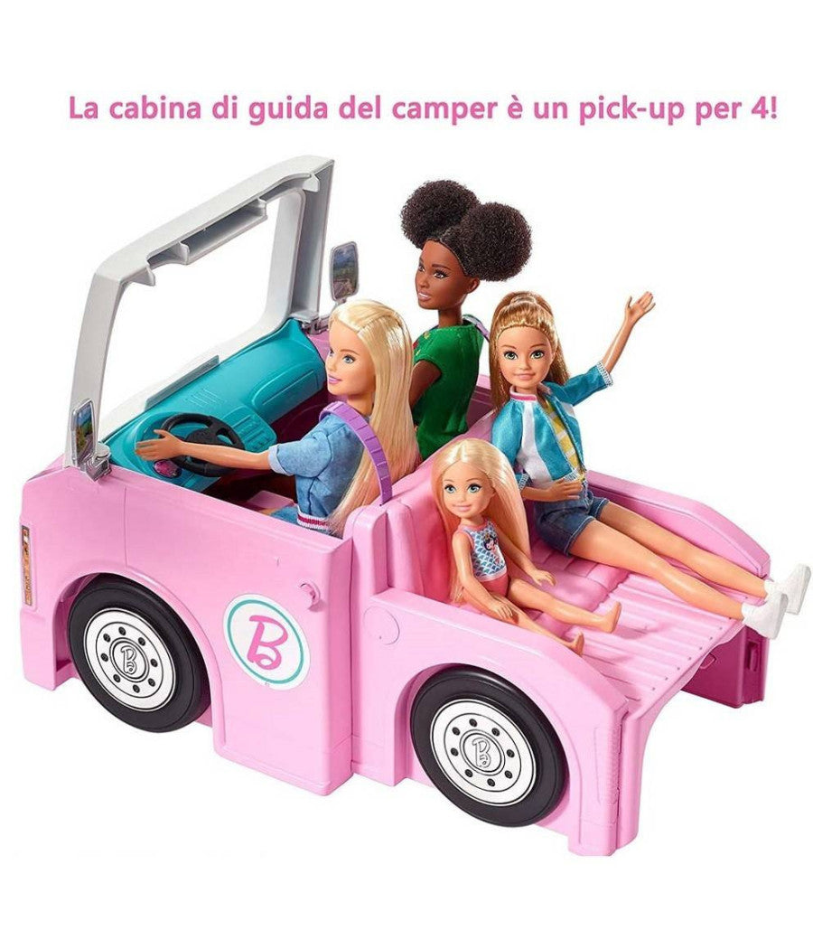 Playset Camper Dei Sogni 3 In 1 Con 3 Veicoli E 50 Accessori Giocattolo         