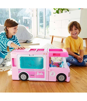 Playset Camper Dei Sogni 3 In 1 Con 3 Veicoli E 50 Accessori Giocattolo         