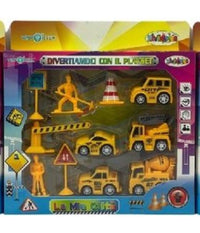 Playset Costruzioni La Mia Città  Con Assortimento Di Personaggi Veicoli Segnali         