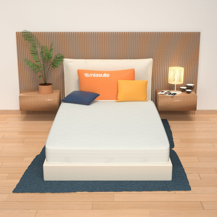 Materasso per Divano Letto 140x200, alla Francese - Alto 14 cm, in Poliuretano e Rivestimento Aloe Vera | Plus H14