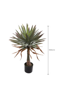 Pianta Artificiale Yucca Gloriosa 88 cm con Vaso