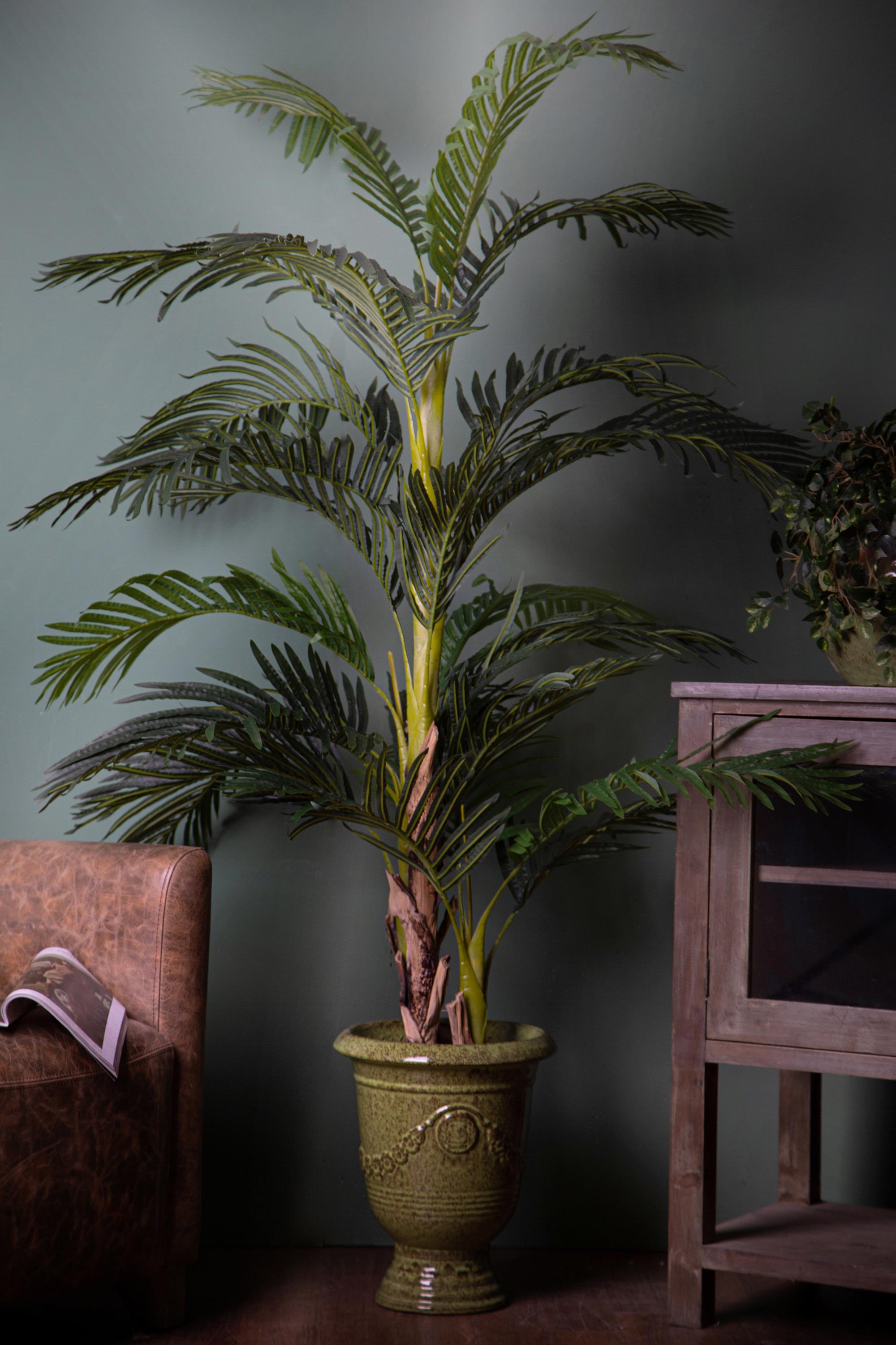 Pianta Artificiale Areca con Vaso H 190 cm