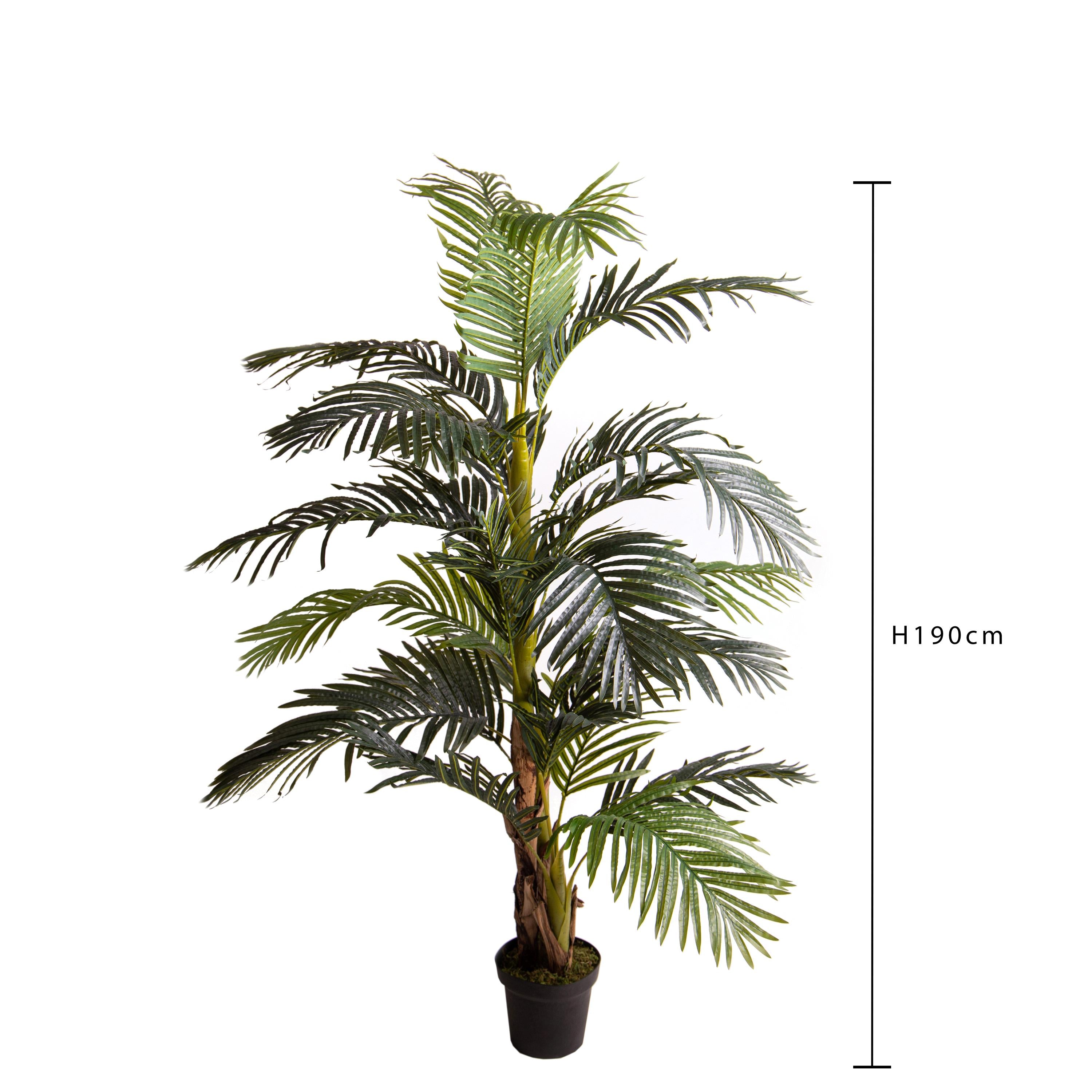 Pianta Artificiale Areca con Vaso H 190 cm