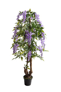 Ramo Artificiale Glicine con Fiori H 160 cm