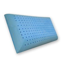 Guanciale memory foam polar gel forato fresco e traspirante, cuscino modello saponetta con maglina - Comprarredo