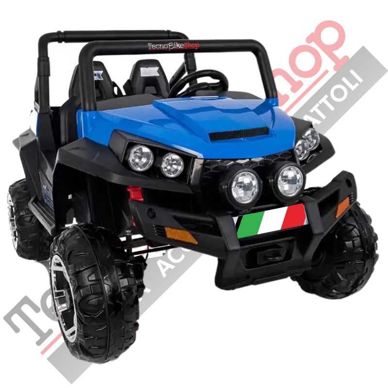 Auto Elettrica per Bambini 4x4 Polar 24V colore Blu