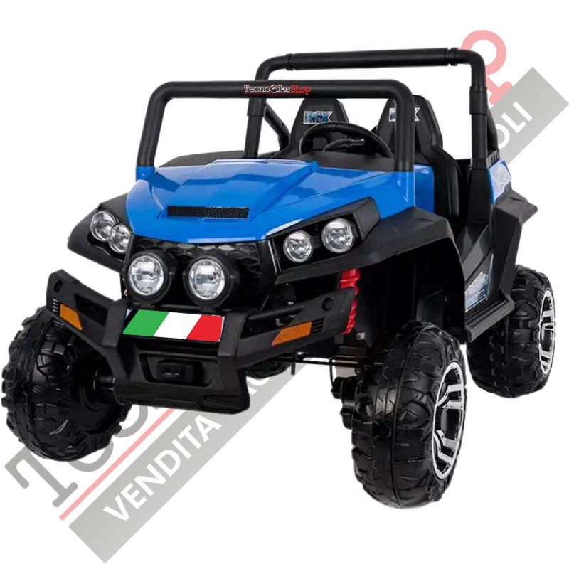 Auto Elettrica per Bambini 4x4 Polar 24V colore Blu