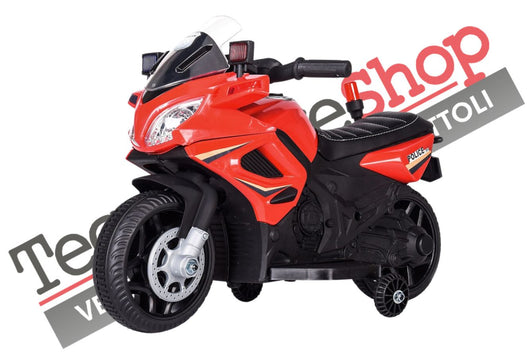 Moto Elettrica per Bambini Tecnobike  Shop MOTO POLICE 6V colore Rosso