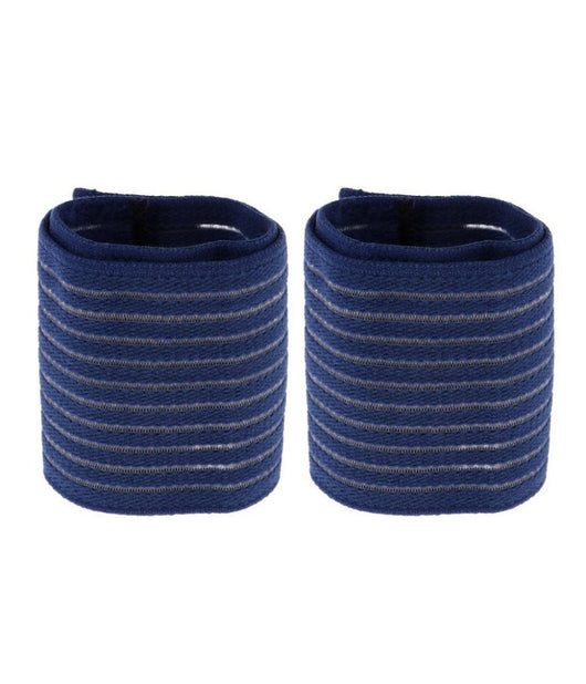 Polso Benda Polsiera Fasciatura Di Supporto Polsino Elastico Accessori Blu         