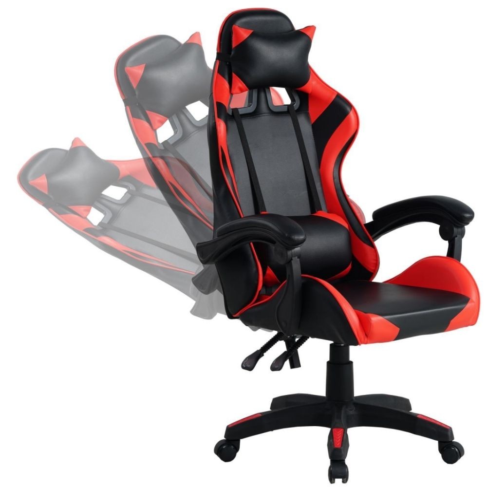 Poltrona gaming Mek colore rosso nera