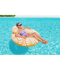 Poltrona Gonfiabile Comfort Plush Galleggiante Piscina Spiaggia 118x117cm 43643         