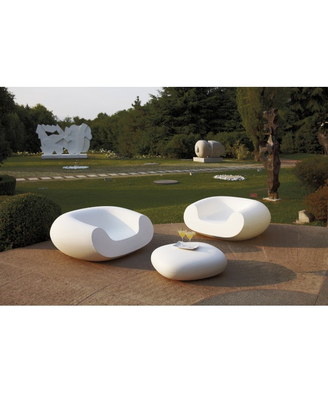 Poltrona lounge Chubby made in Italy - BIANCO