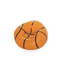 Poltrona Pouf Gonfiabile Design Palla Da Basket Bambini Ragazzi 114x112x66cm 75103         